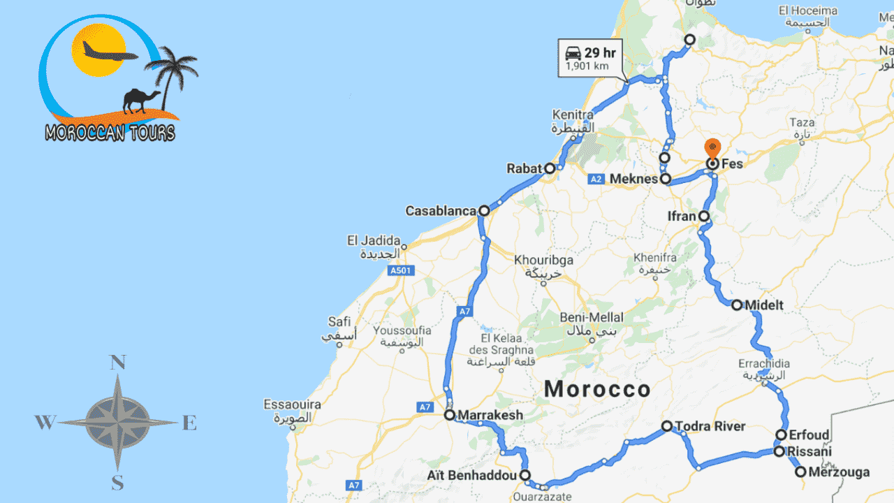 Morocco / Marruecos / Marrocos / Marocco, Tour / ruta / viagem / viaggio, itinerary / itinerario : Fes 7 Days / Dias / Giorni /